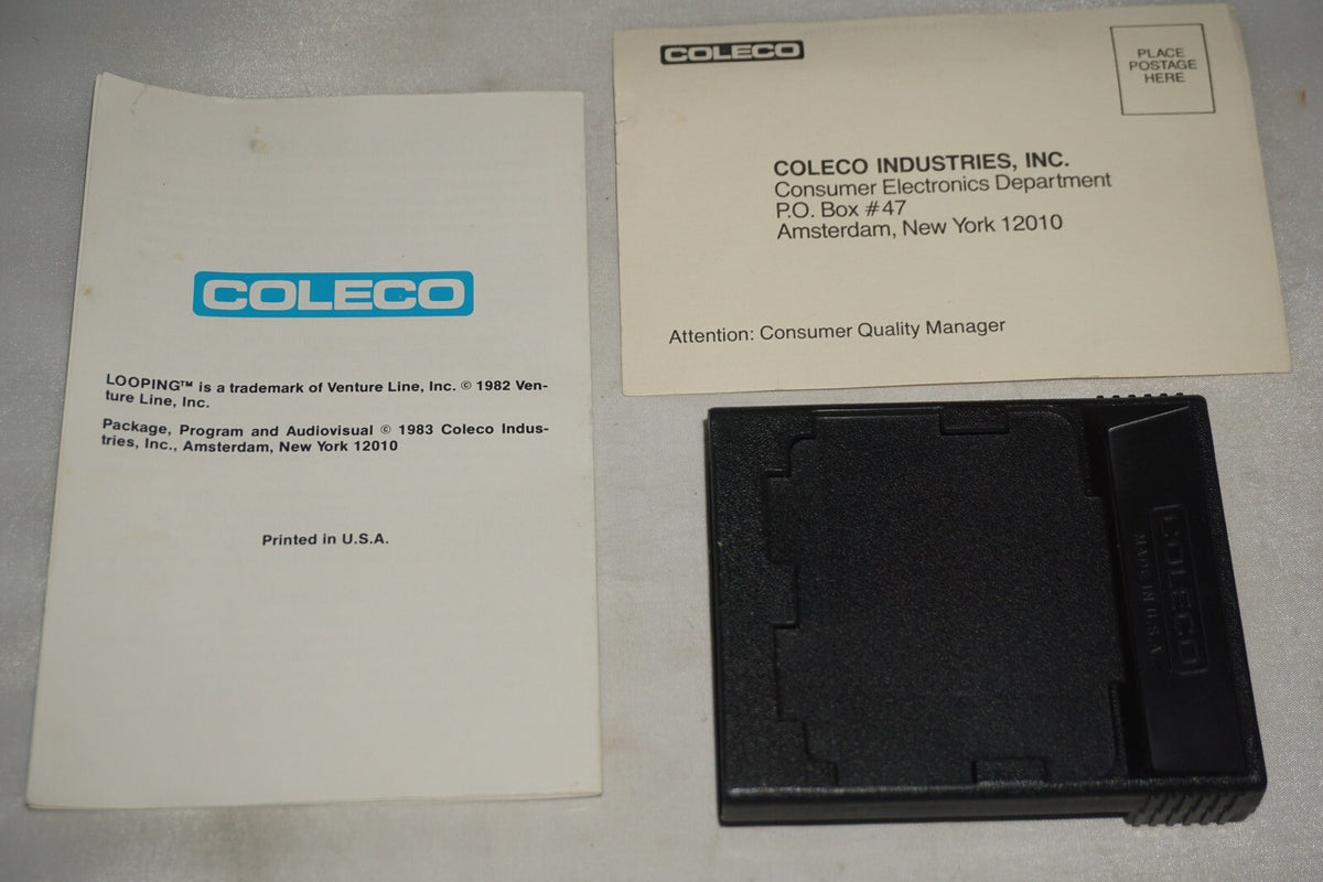 Looping (Colecovision) Complete In Box w/ Reg #1