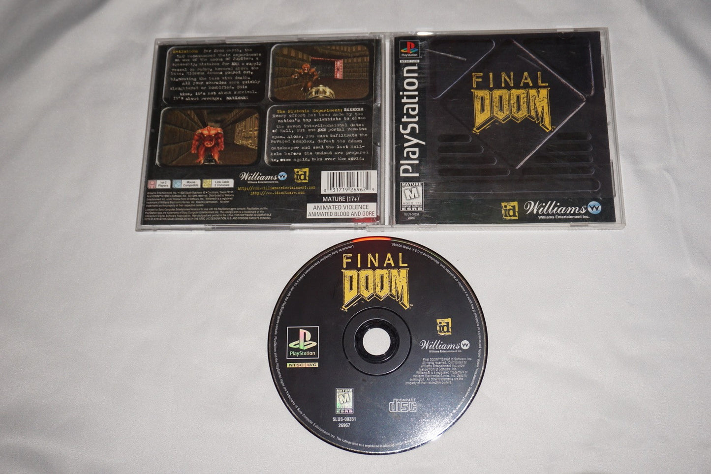 Final Doom (Sony Playstation 1 ps1) Complete w/ Reg Card