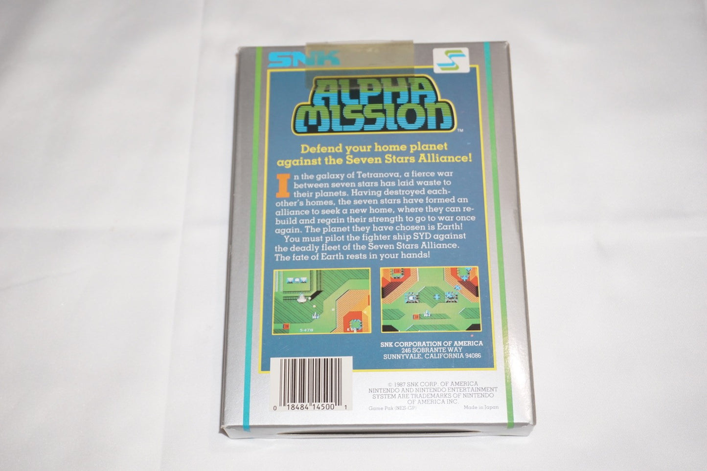 Alpha Mission (Nintendo NES) Complete in Box CIB