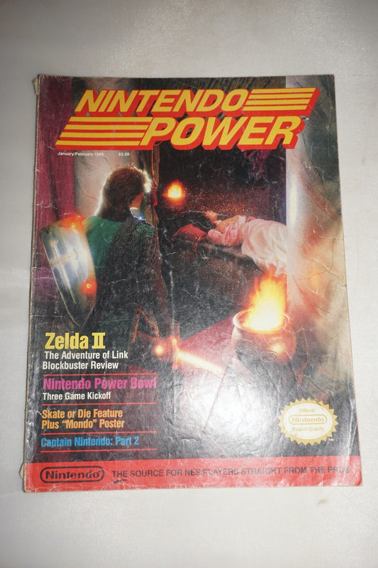 January/February 1989 Zelda II Nintendo Power Magazine #6