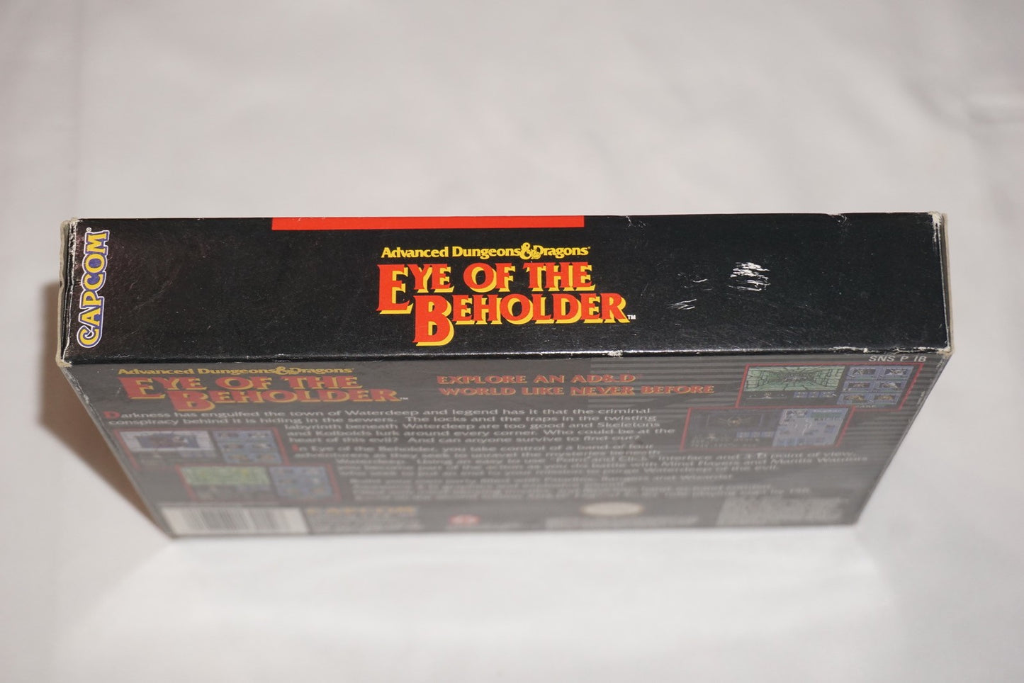 Advanced Dungeons & Dragons Eye of  Beholder (Super Nintendo SNES) Complete CIB