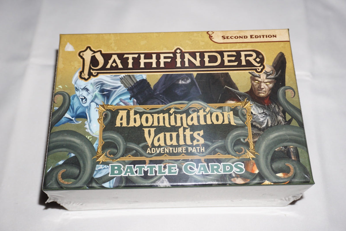 Pathfinder Abomination Vaults Adventure Path Battle Cards Second Ed NEW Sealed