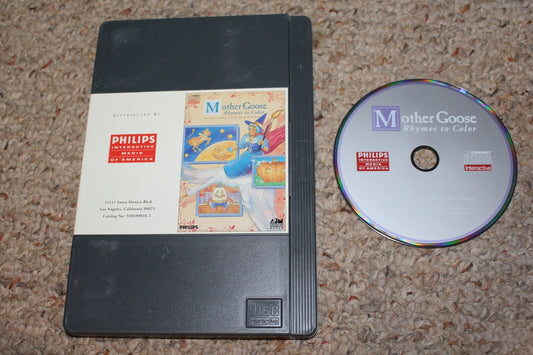 Mother Goose Rhymes To Color (Philips CD-I) w/ Case