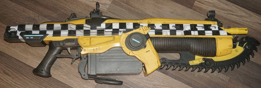 NECA Gears Of War Yellow Taxi Edition Lancer Chainsaw Gun Rifle Replica 1:1 Prop
