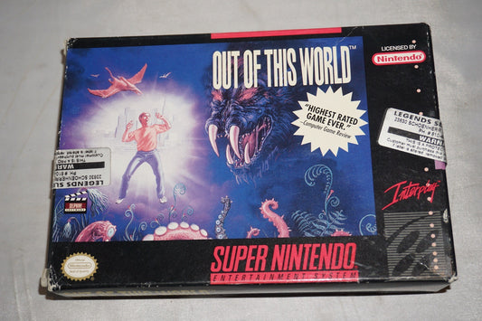 Out Of This World (Super Nintendo SNES) Complete in Box CIB