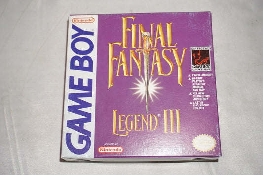 Final Fantasy Legend III 3 (Nintendo Gameboy Game Boy GB) Complete CIB Authentic
