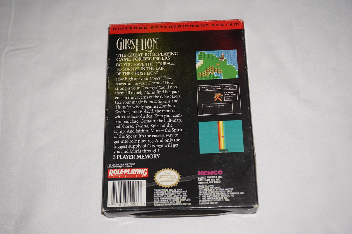 Ghost Lion (Nintendo NES) Complete in Box CIB