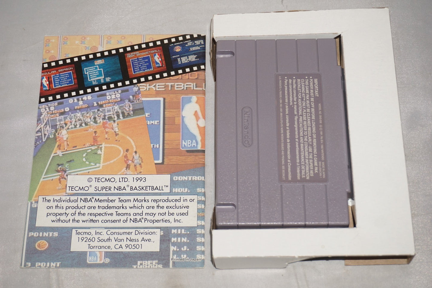 Tecmo Nba Basketball (Super Nintendo SNES) Complete in Box CIB