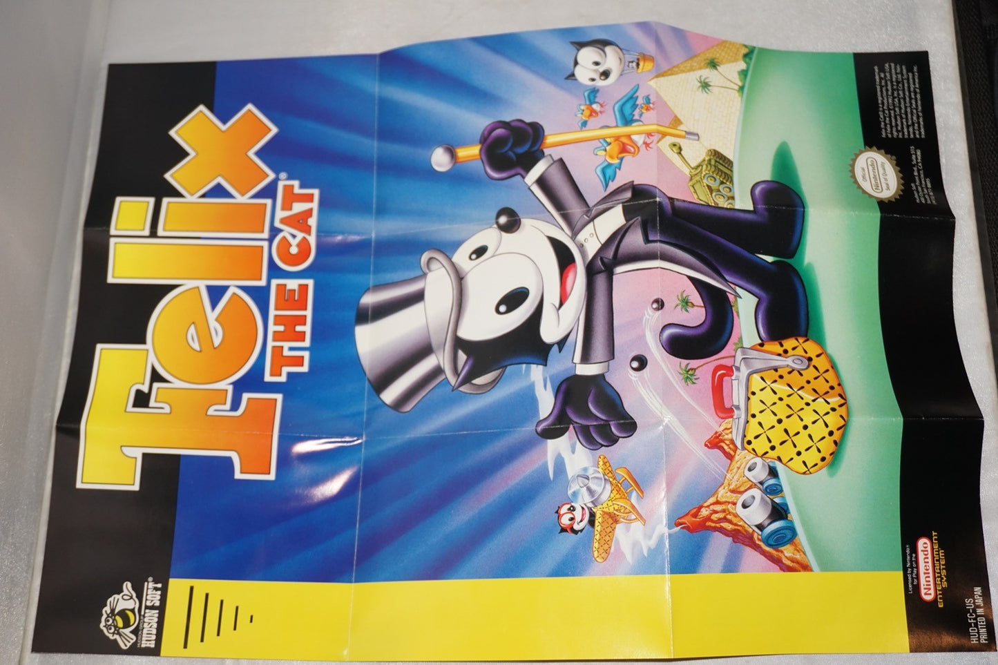 Felix The Cat (Nintendo NES) Complete in Box w/ Reg Card Poster CIB