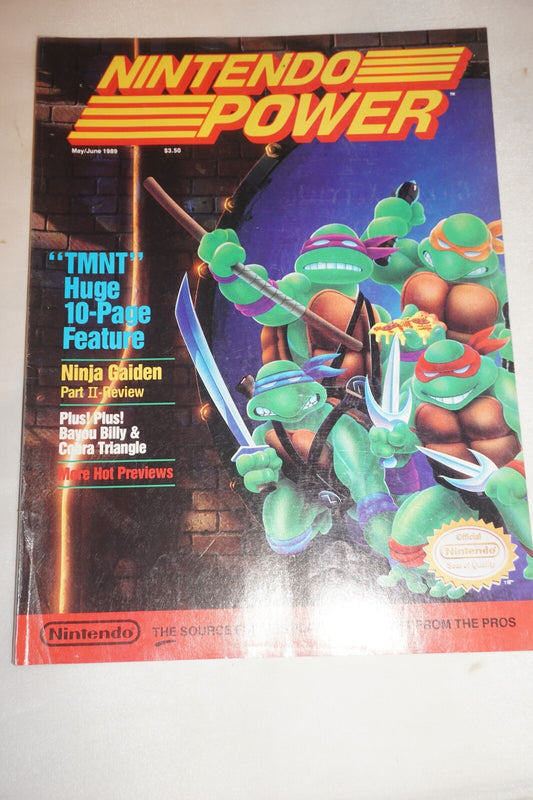 May/June 1989 TMNT Nintendo Power Magazine #1 Poster