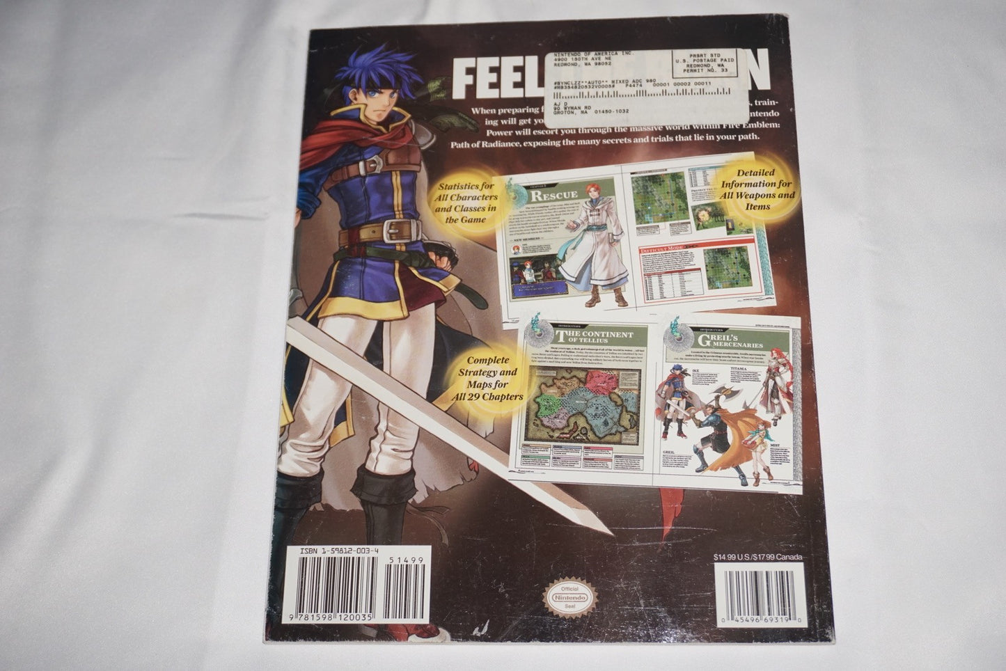 Fire Emblem Path Of Radiance Nintendo Power Official Strategy Guide Gamecube