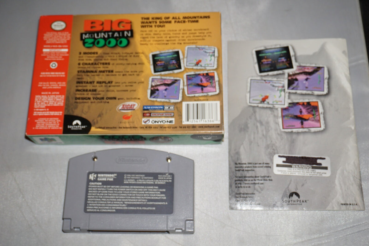 Big Mountain 2000 (Nintendo 64 N64) Complete in Box CIB