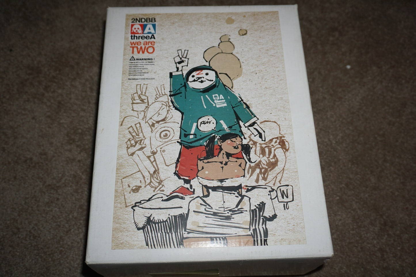 3a 2ndbb We Are Two Figure Complete in Box #204 ThreeA Birthday Boss 2nd Second