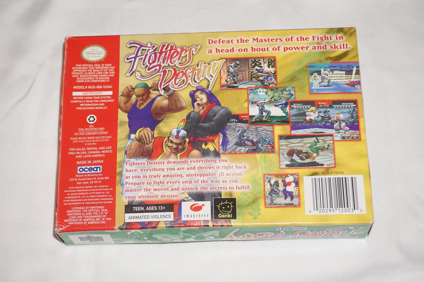 Fighters Destiny 1 (Nintendo 64 N64) Complete in Box CIB