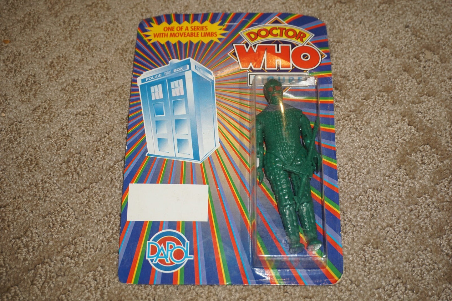 Doctor Who Dapol Ice Warrior Figure w/ Gun W13 (1987) Vintage NEW Sealed