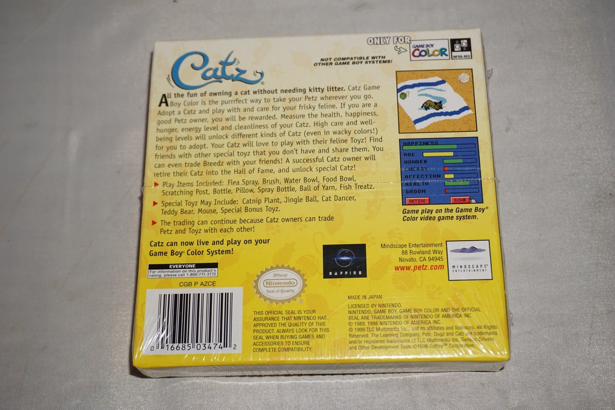 Catz (Nintendo Gameboy Color GBC Game Boy) NEW Sealed