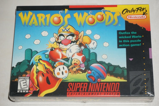 Wario's Woods (Super Nintendo SNES) NEW in Box Factory Sealed