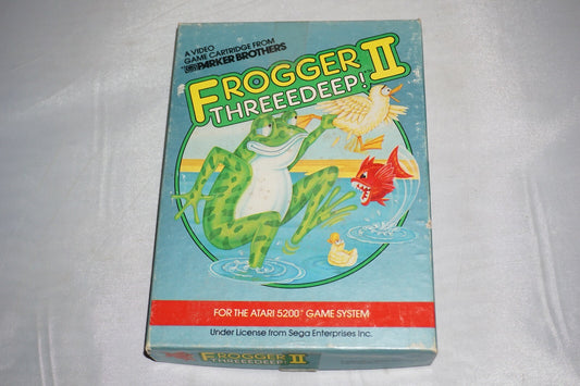 Frogger II: Threedeep (Atari 5200) Complete In Box