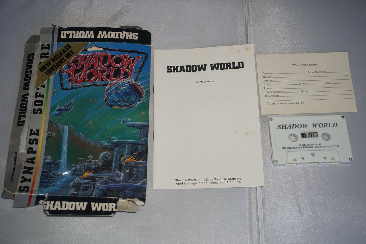 Shadow World (Atari 400/800) Complete In Box