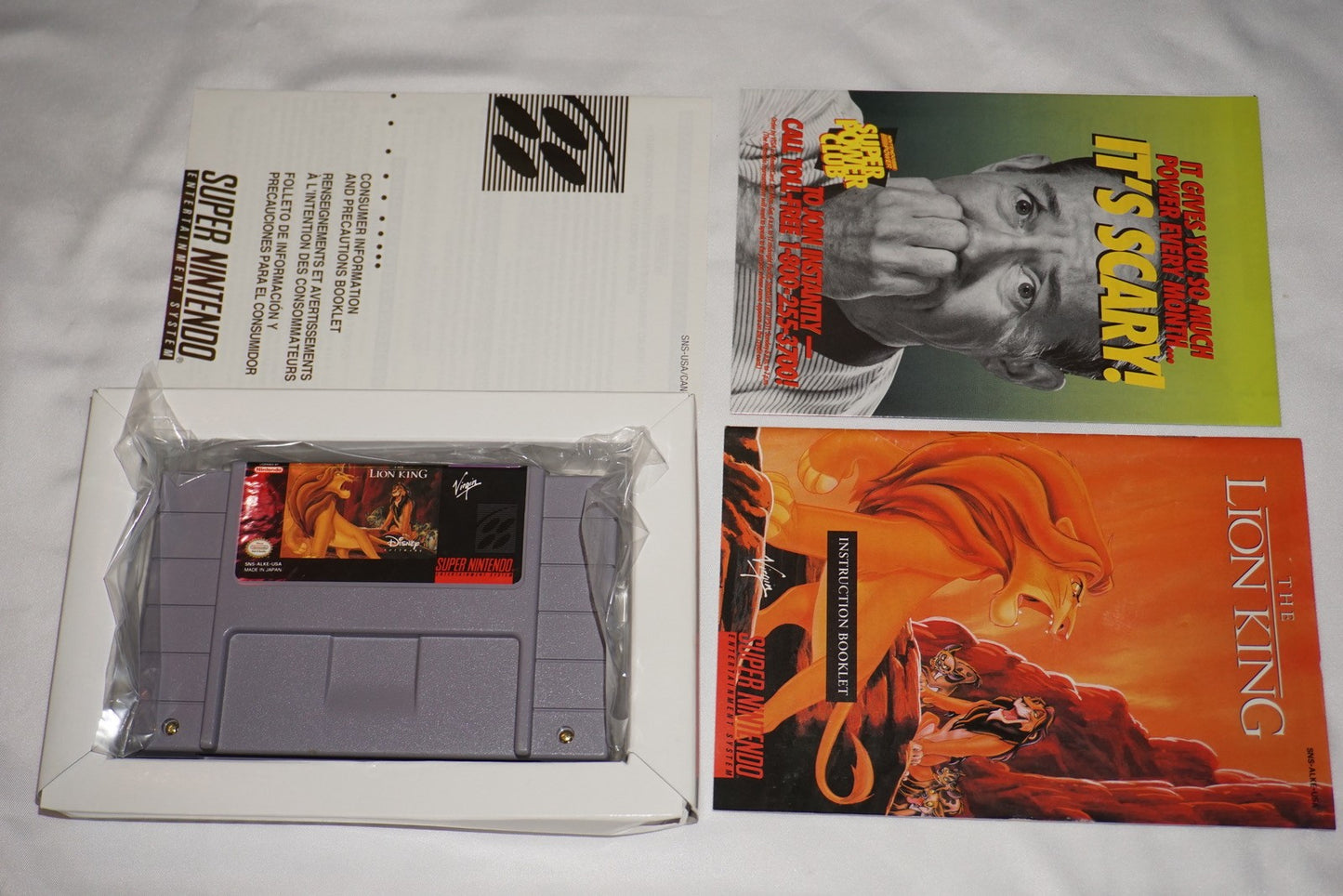 Lion King (Super Nintendo SNES) Complete in Box CIB