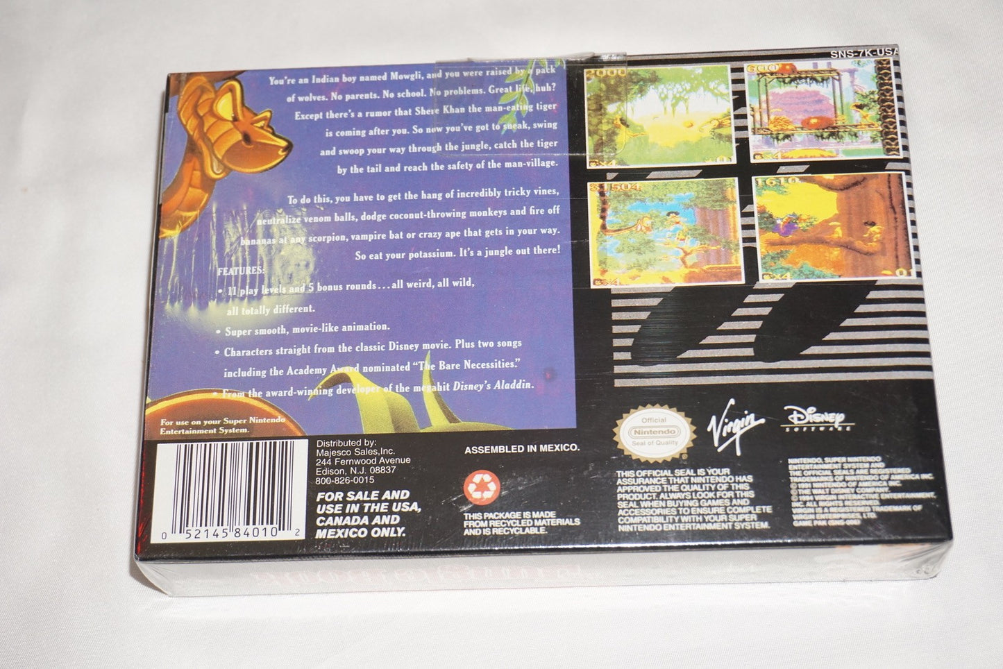 Jungle Book (Super Nintendo SNES) NEW Sealed