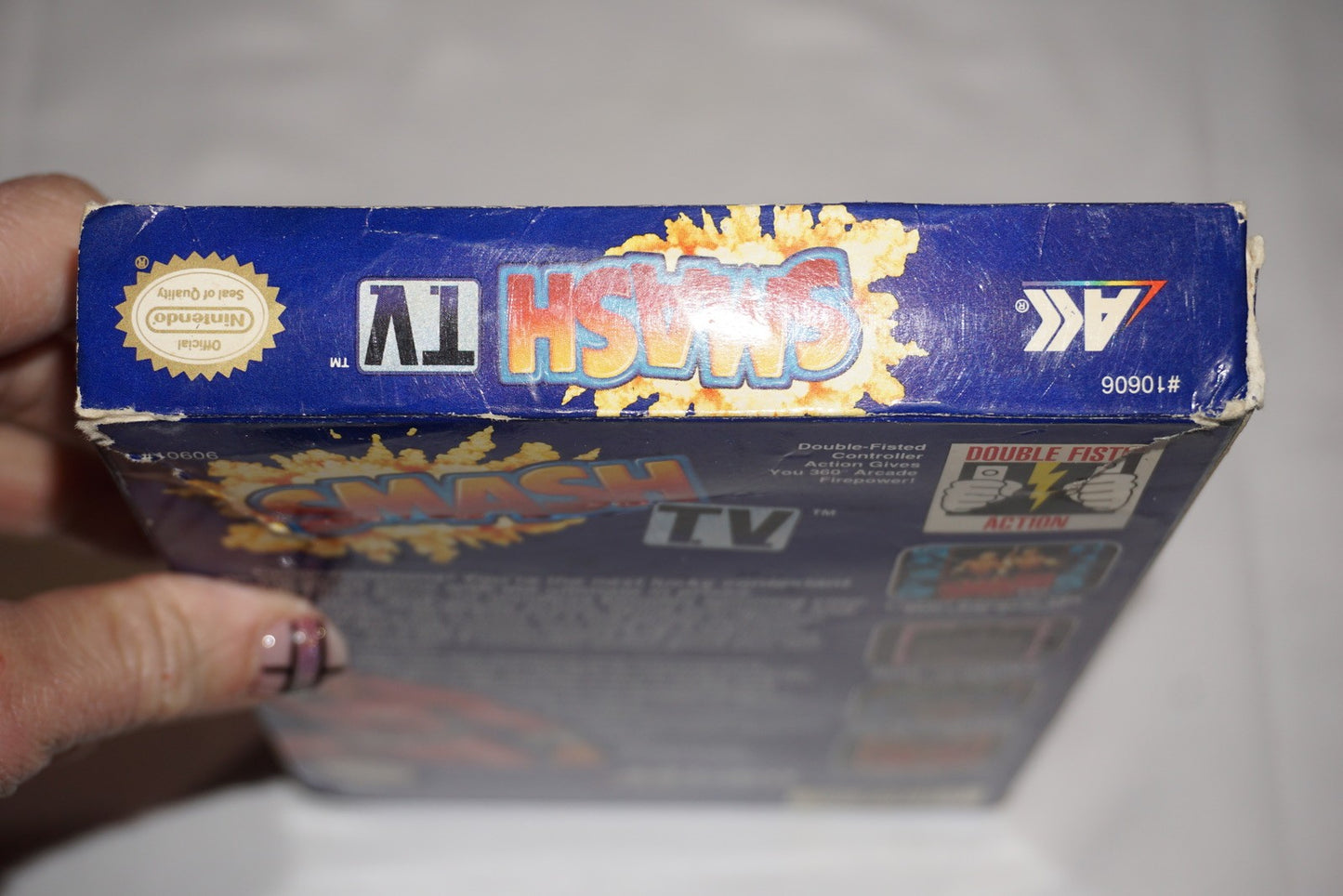 Smash Tv T.V (Nintendo NES) Complete in Box w/ Reg Poster CIB