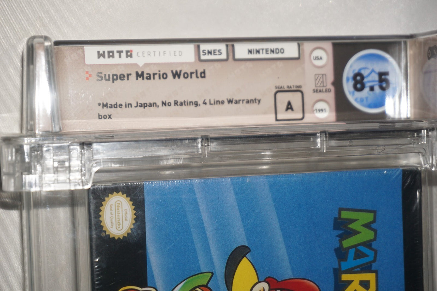 Super Mario World Original Super Nintendo SNES NEW Sealed WATA 8.5 A First Print