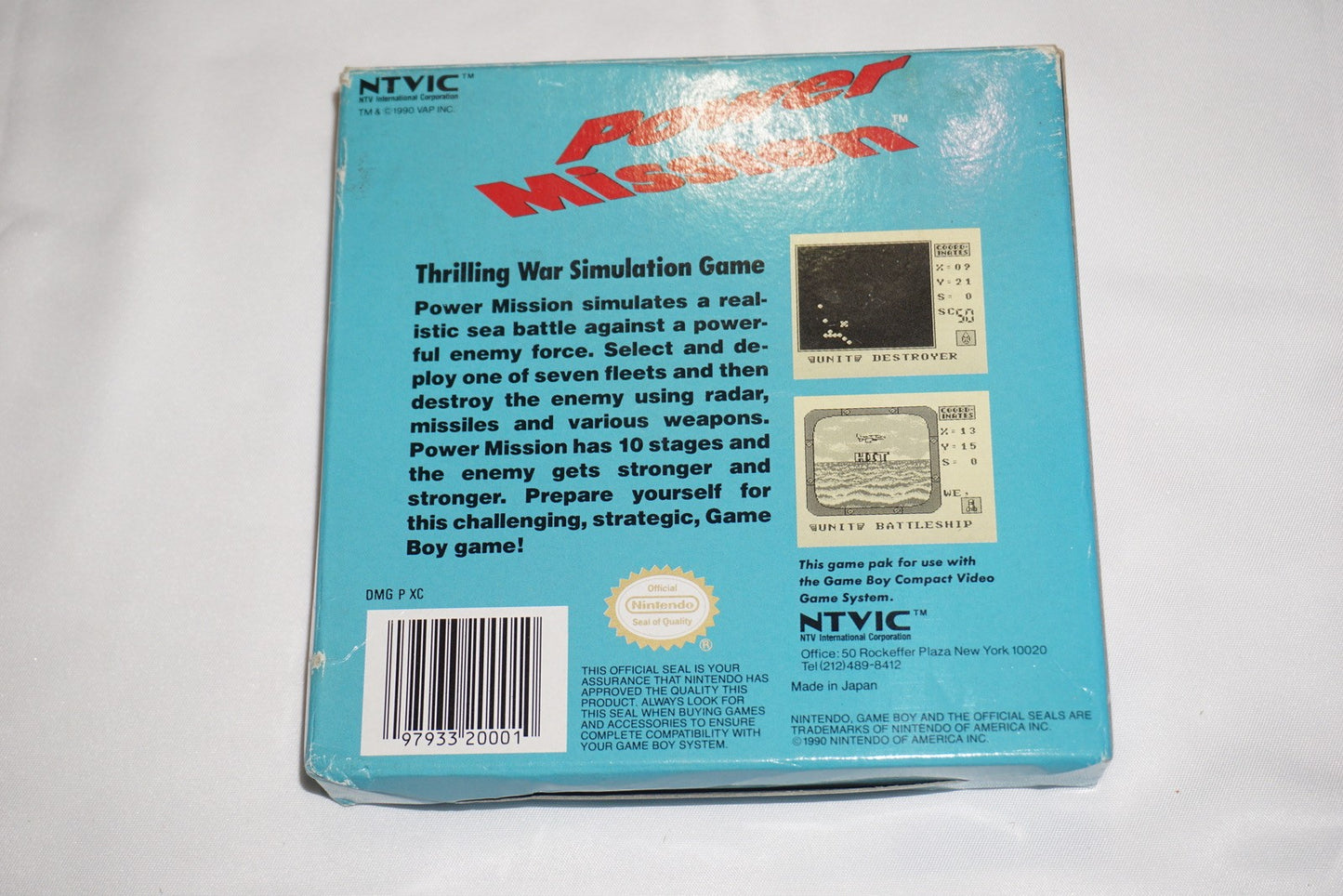 Power Mission (Nintendo Game Boy Gameboy) Complete in Box CIB