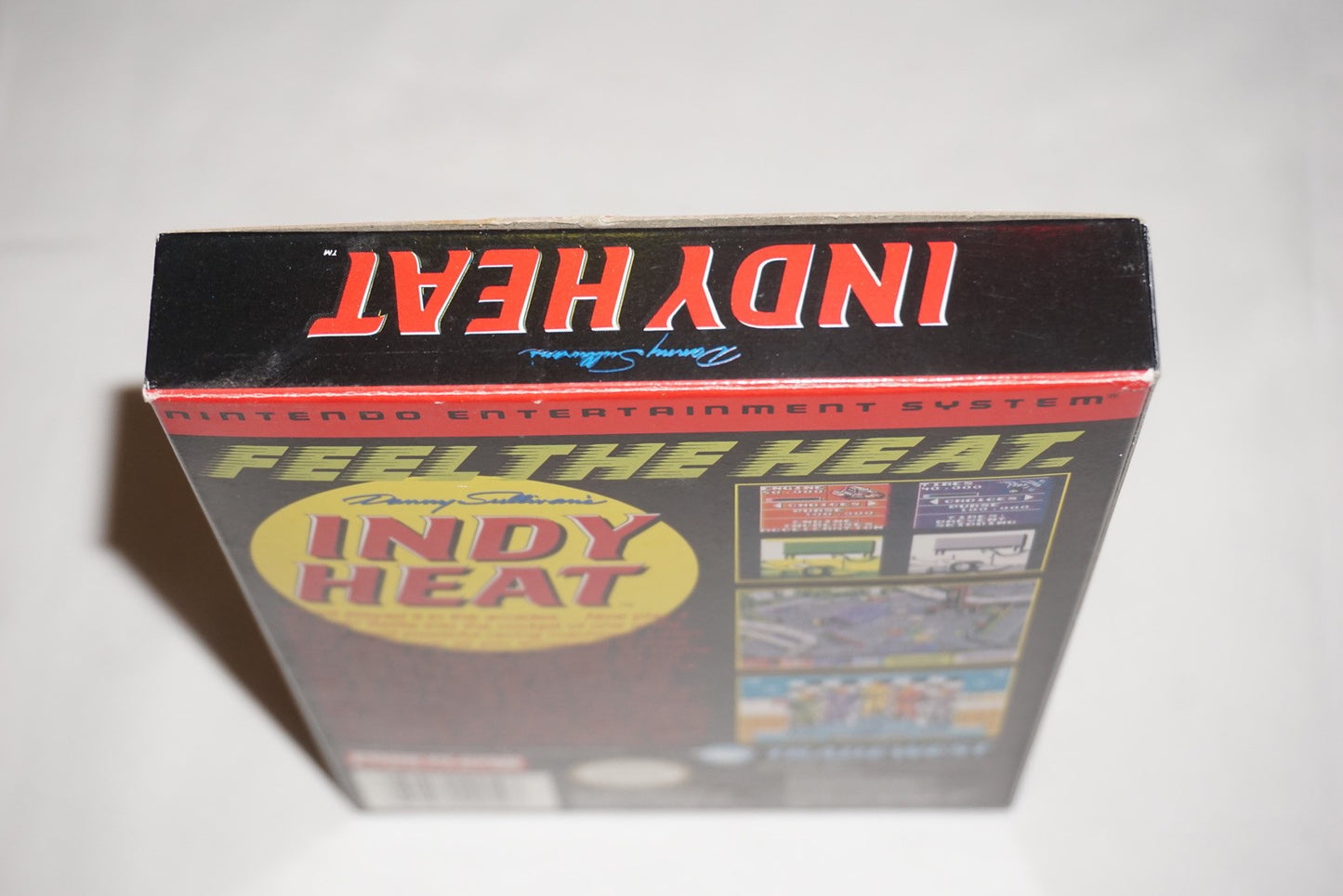 Danny Sullivan's Indy Heat (Nintendo NES) Complete w/ Reg Poster CIB
