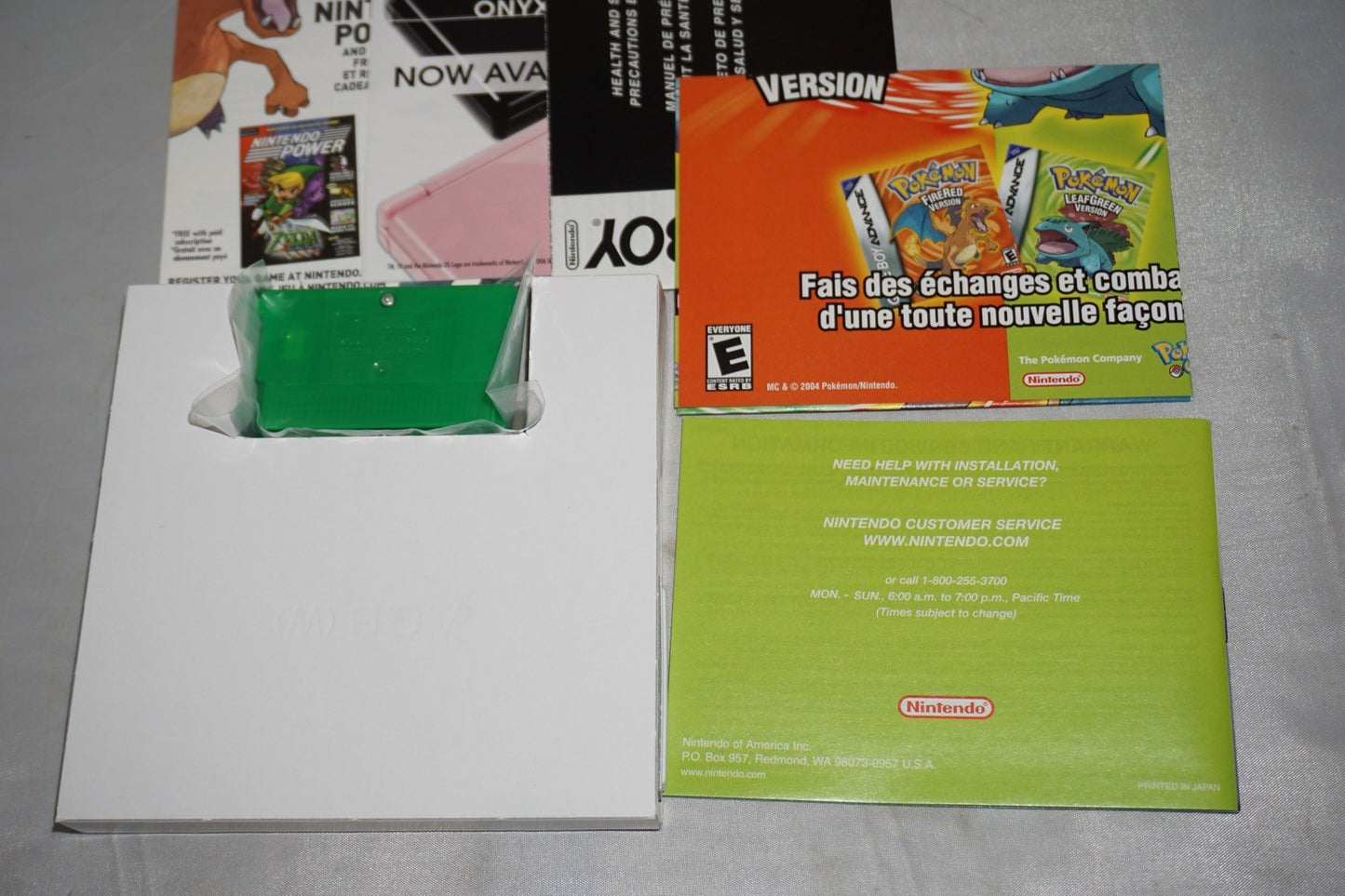 Pokemon Leaf Green PC (Gameboy Advance GBA) Complete CIB Authentic Near Mint