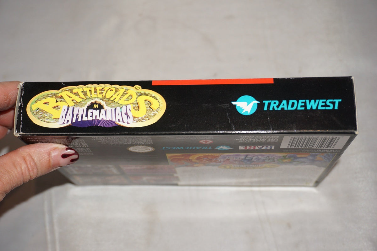 Battletoads In Battlemaniacs (Super Nintendo SNES) Complete in Box CIB