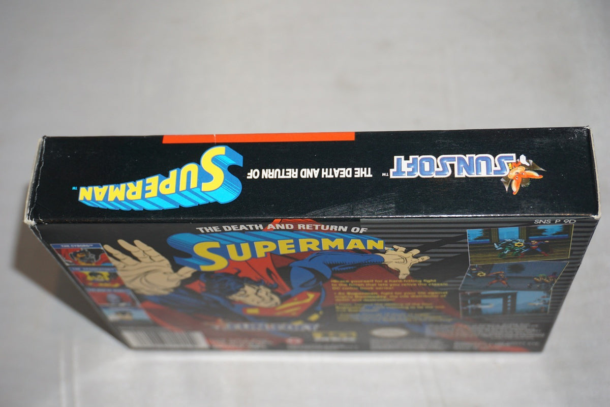 Death And Return Of Superman (Super Nintendo SNES) Complete in Box CIB