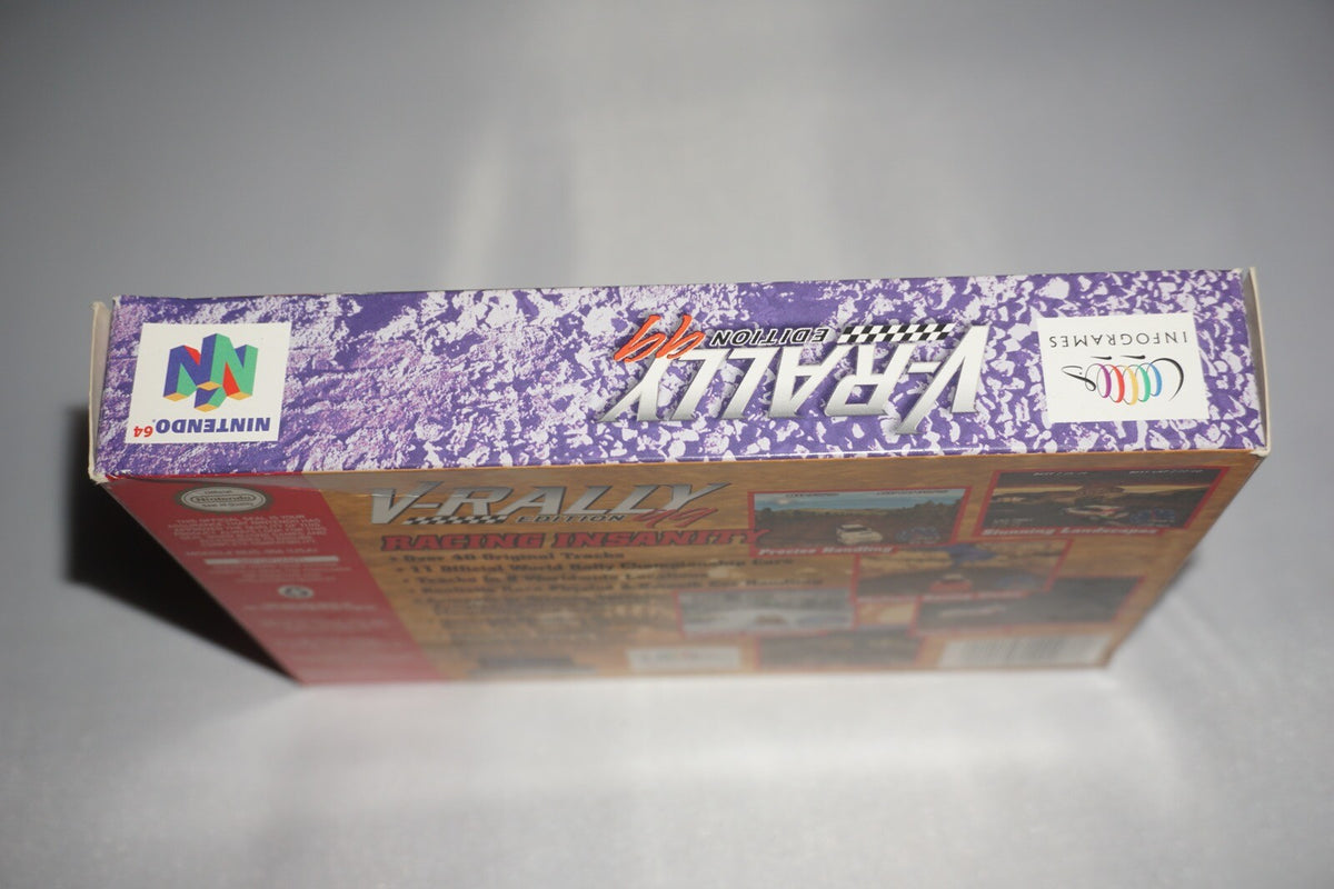 V Rally 99 (Nintendo 64 N64) Complete in Box w/ Reg Card CIB