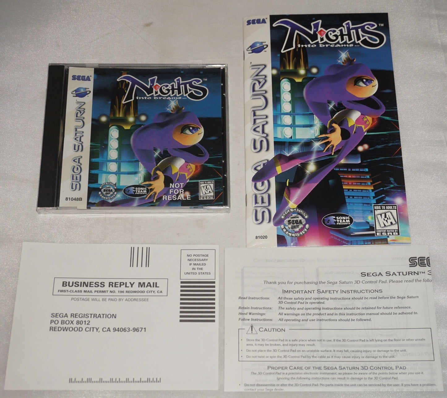 Nights Into Dreams (Sega Saturn) NEW Sealed