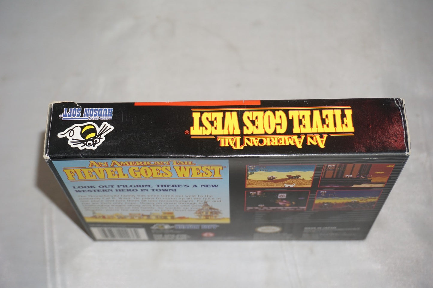 An American Tail Fievel Goes West (Super Nintendo SNES) Complete in Box CIB