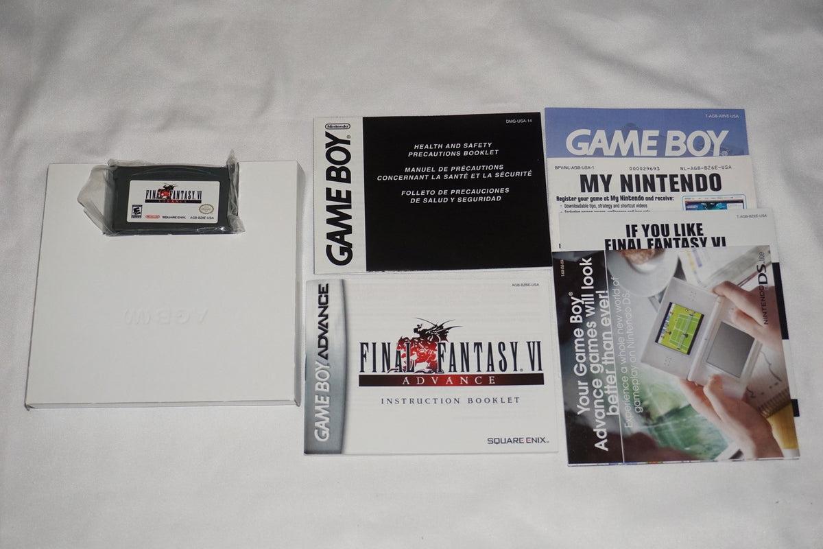 Final Fantasy VI 6 (Game Boy Advance GBA) Complete in Box CIB