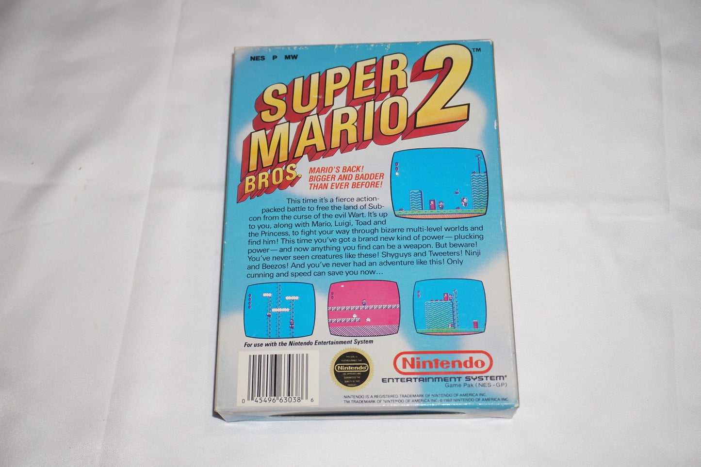 Super Mario Bros 2 (Nintendo NES) Complete in Box CIB