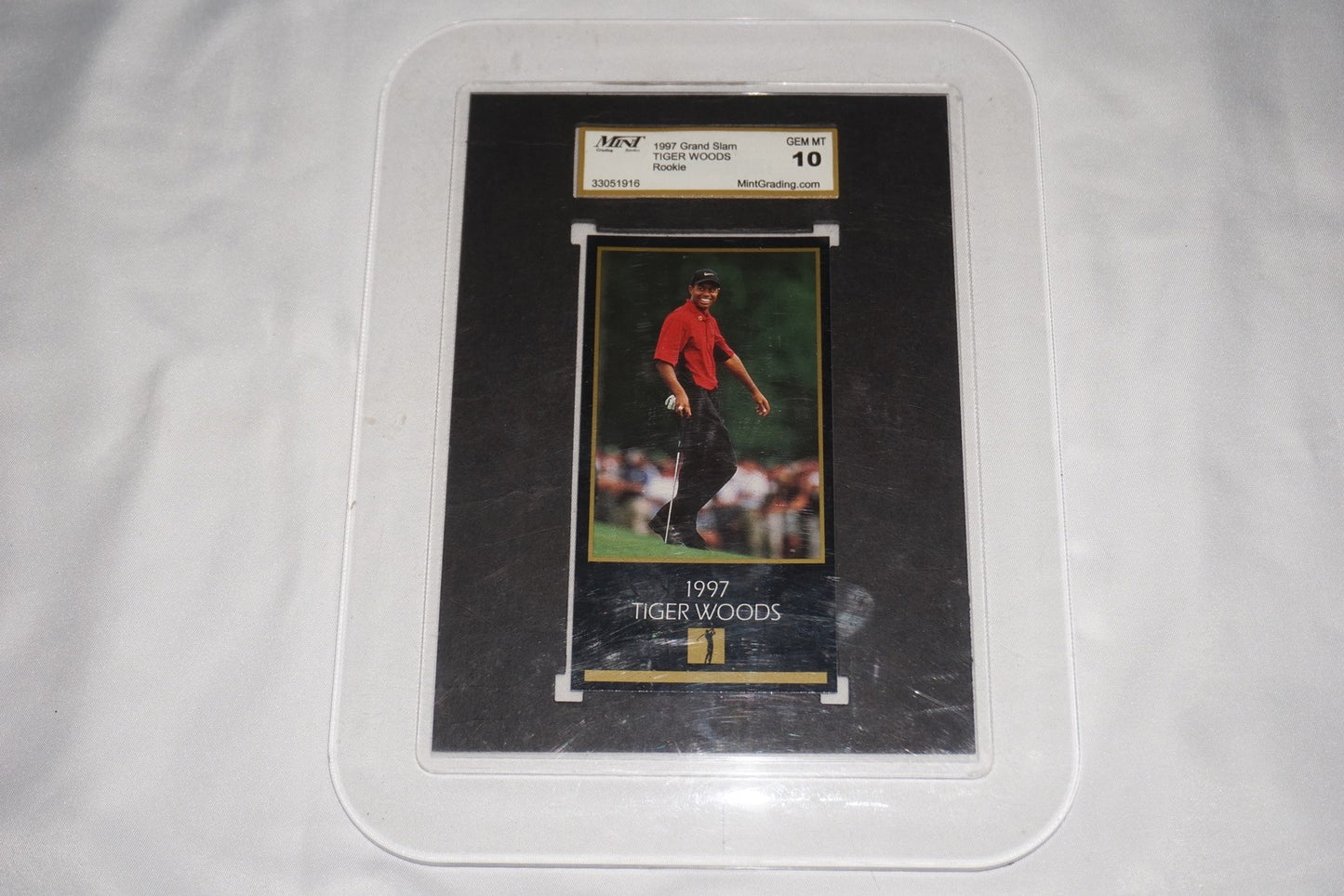 1997 Tiger Woods Grand Slam Rookie MGS Mint 10