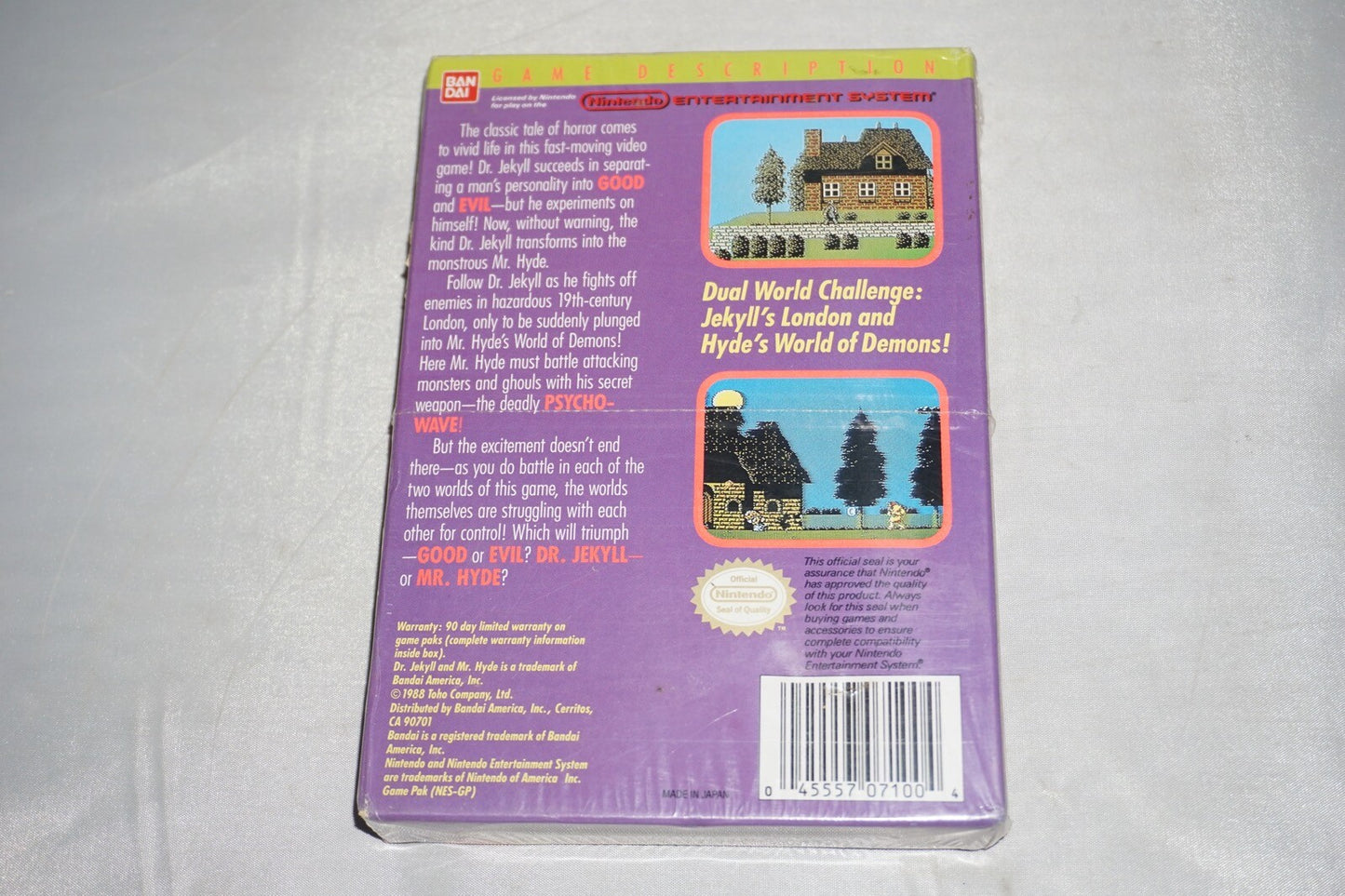 Dr Jekyll And Mr Hyde (Nintendo NES) NEW Factory Sealed