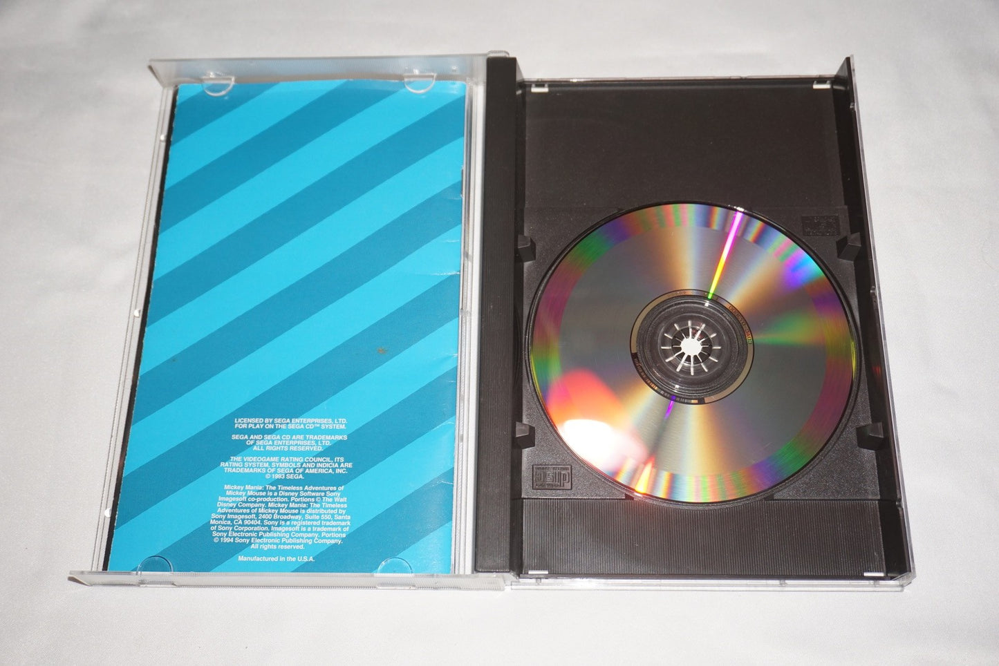 Mickey Mania (Sega CD) Complete w/ Reg Card