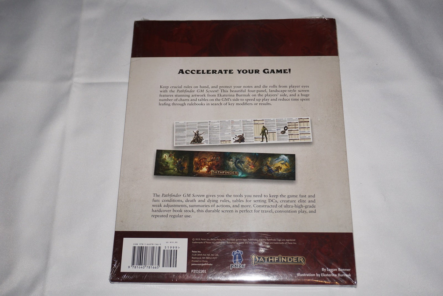 Pathfinder GM Screen 2E by Ekaterina Burmak and Paizo Staff 2019 Second Ed NEW