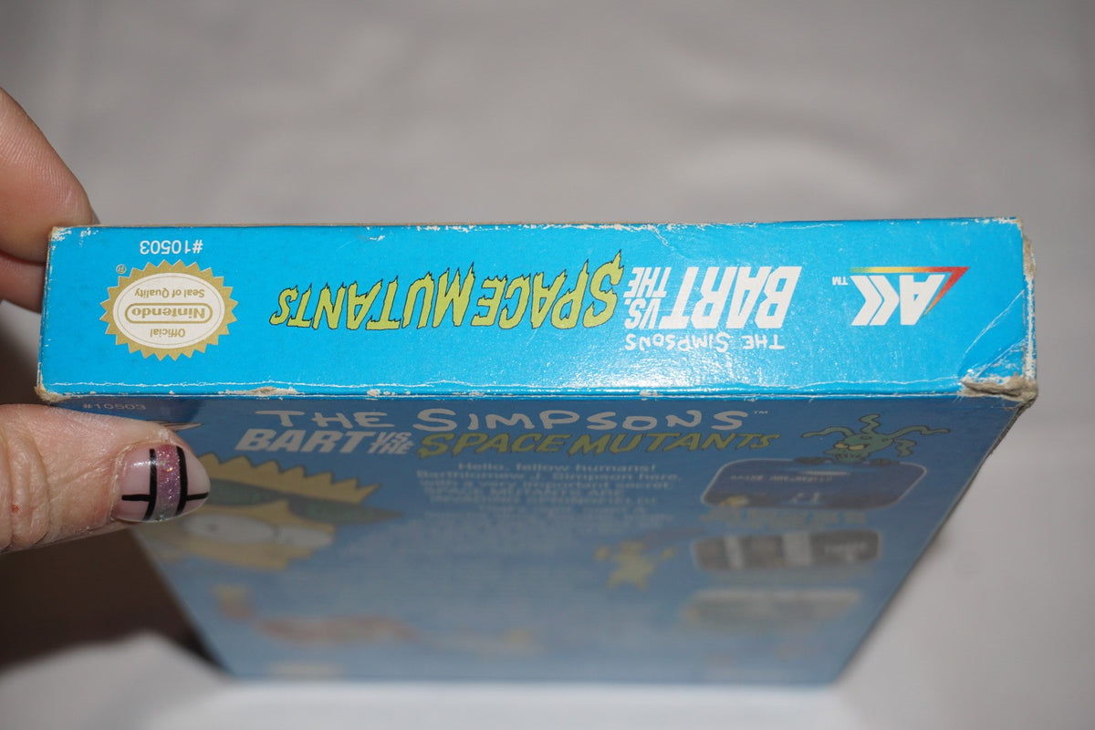 Simpsons Bart vs Space Mutants (Nintendo NES) Complete in Box CIB