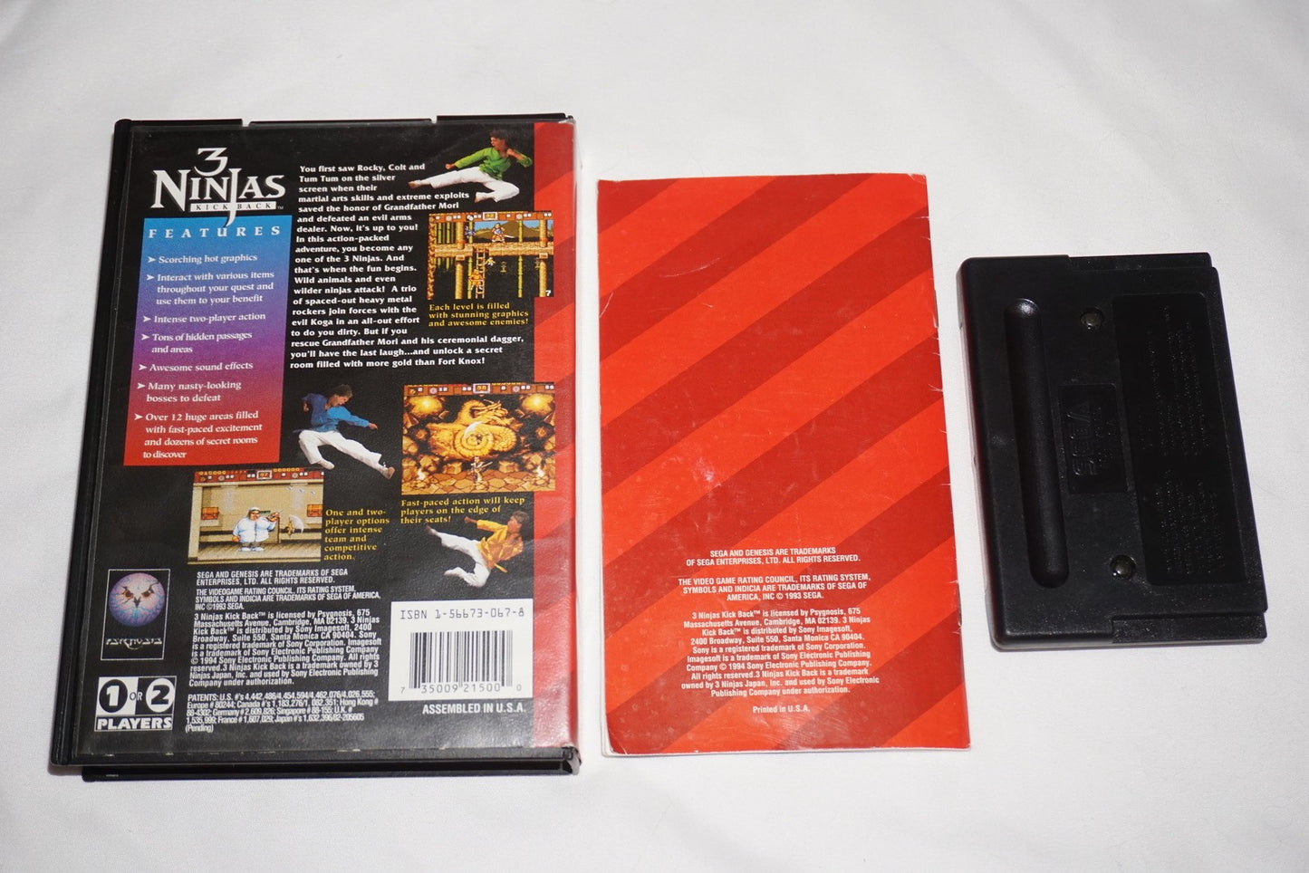 3 Ninjas Kick Back (Sega Genesis) Complete