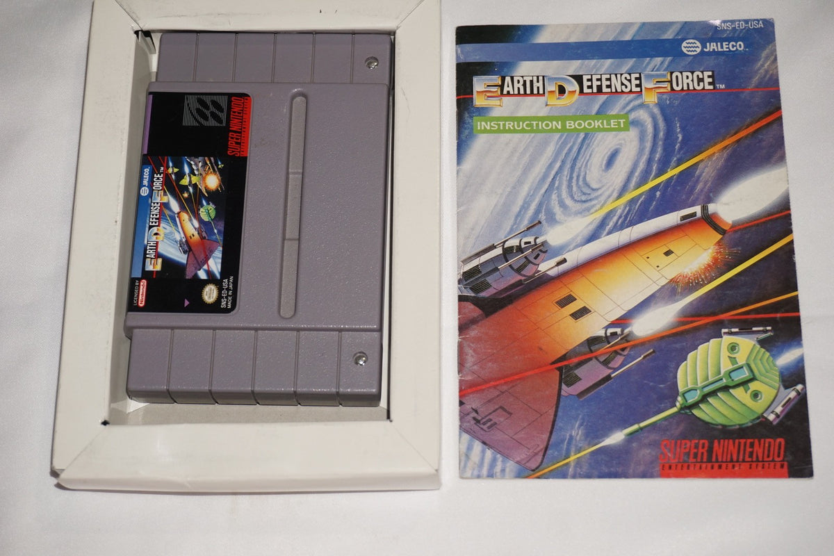 Earth Defense Force (Super Nintendo SNES) Complete in Box CIB