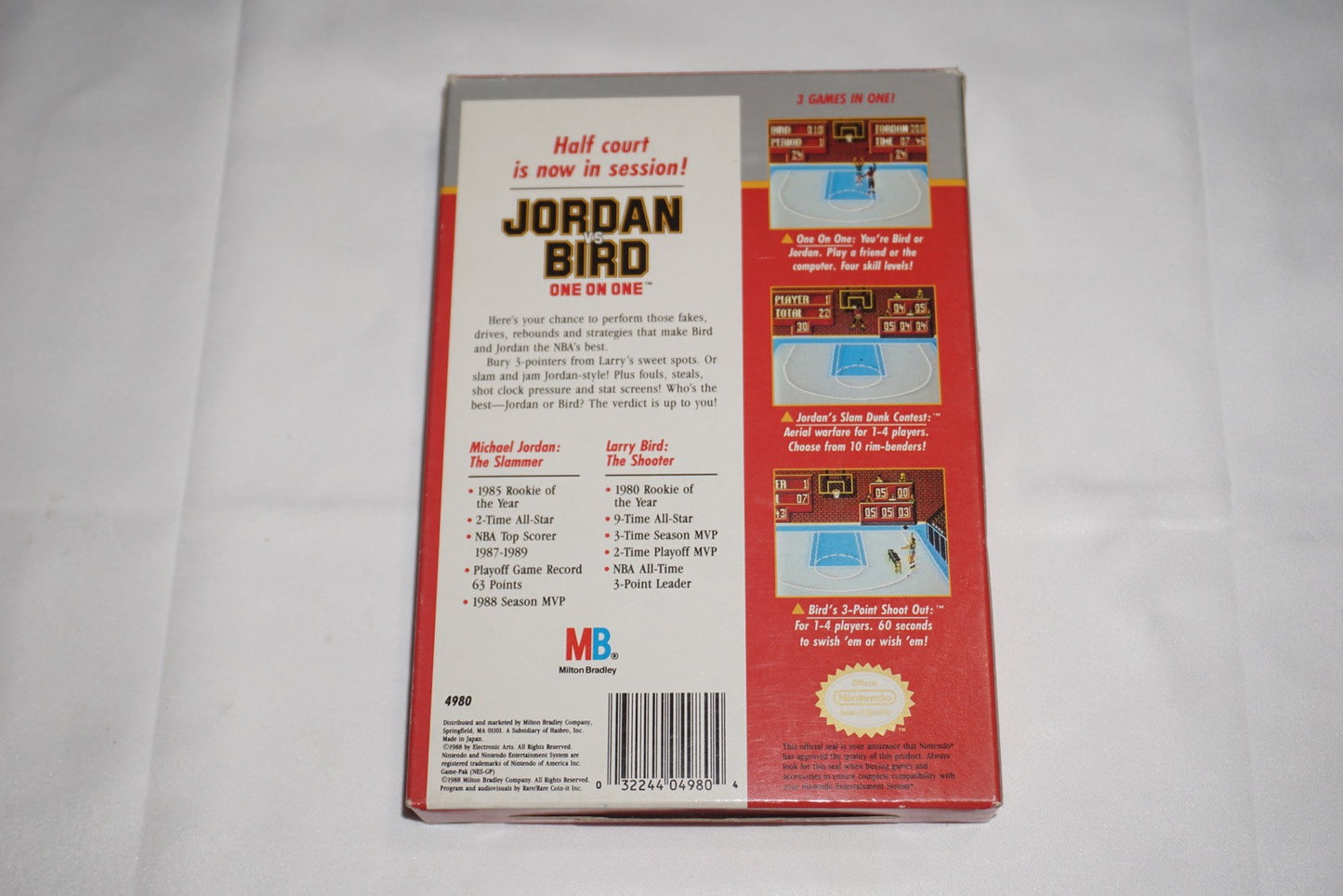 Jordan Vs Bird (Nintendo NES) Complete in Box CIB