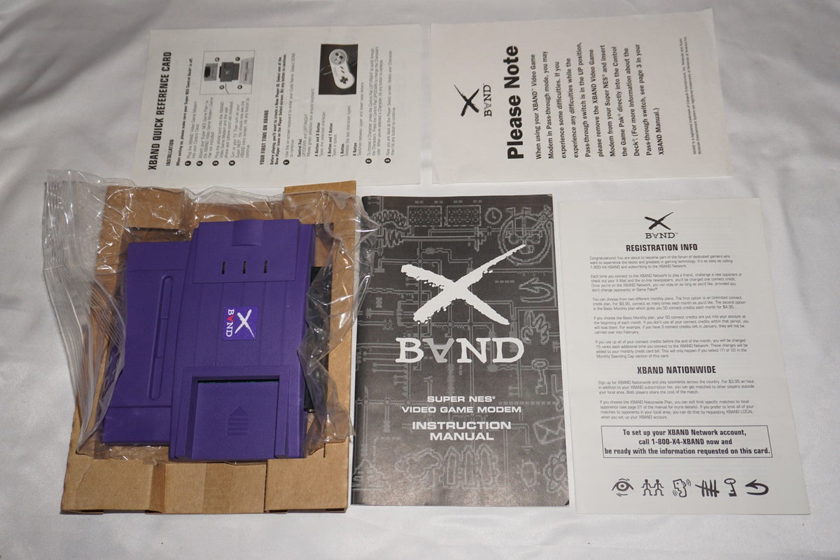 X Band Modem (Super Nintendo SNES) Complete in Box CIB
