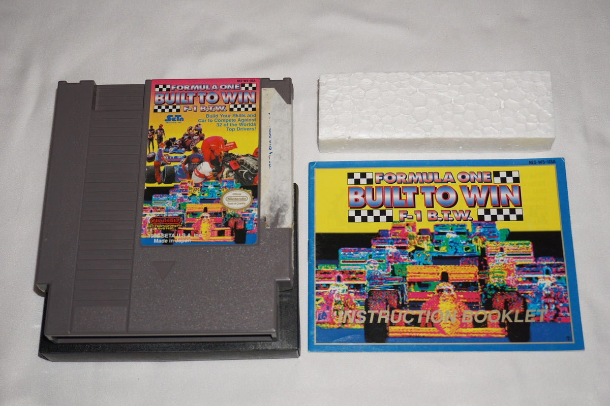 Formula One Built to Win 1 (Nintendo NES) Complete in Box CIB