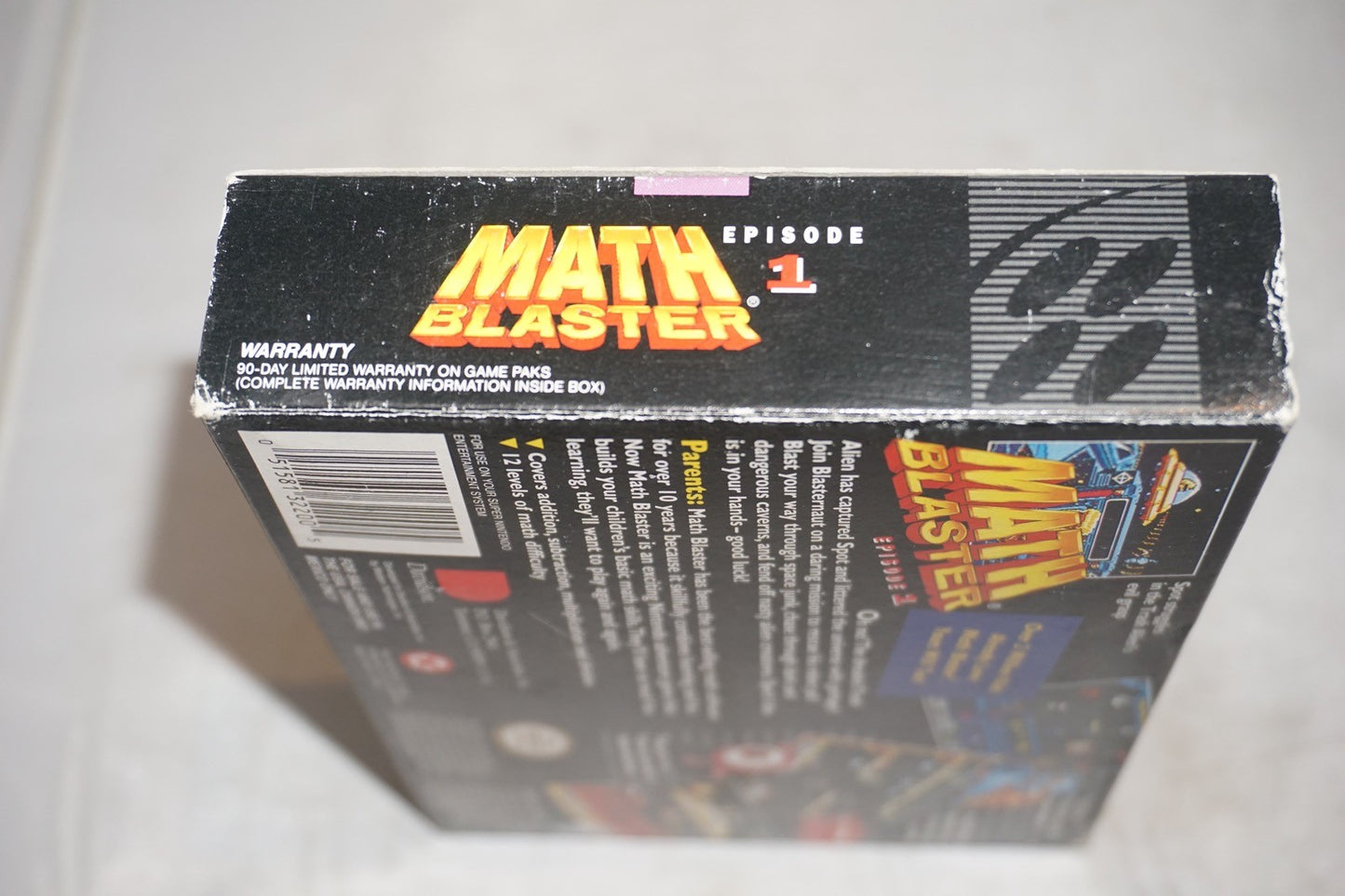 Math Blaster Episode One 1 (Super Nintendo SNES) Complete in Box CIB