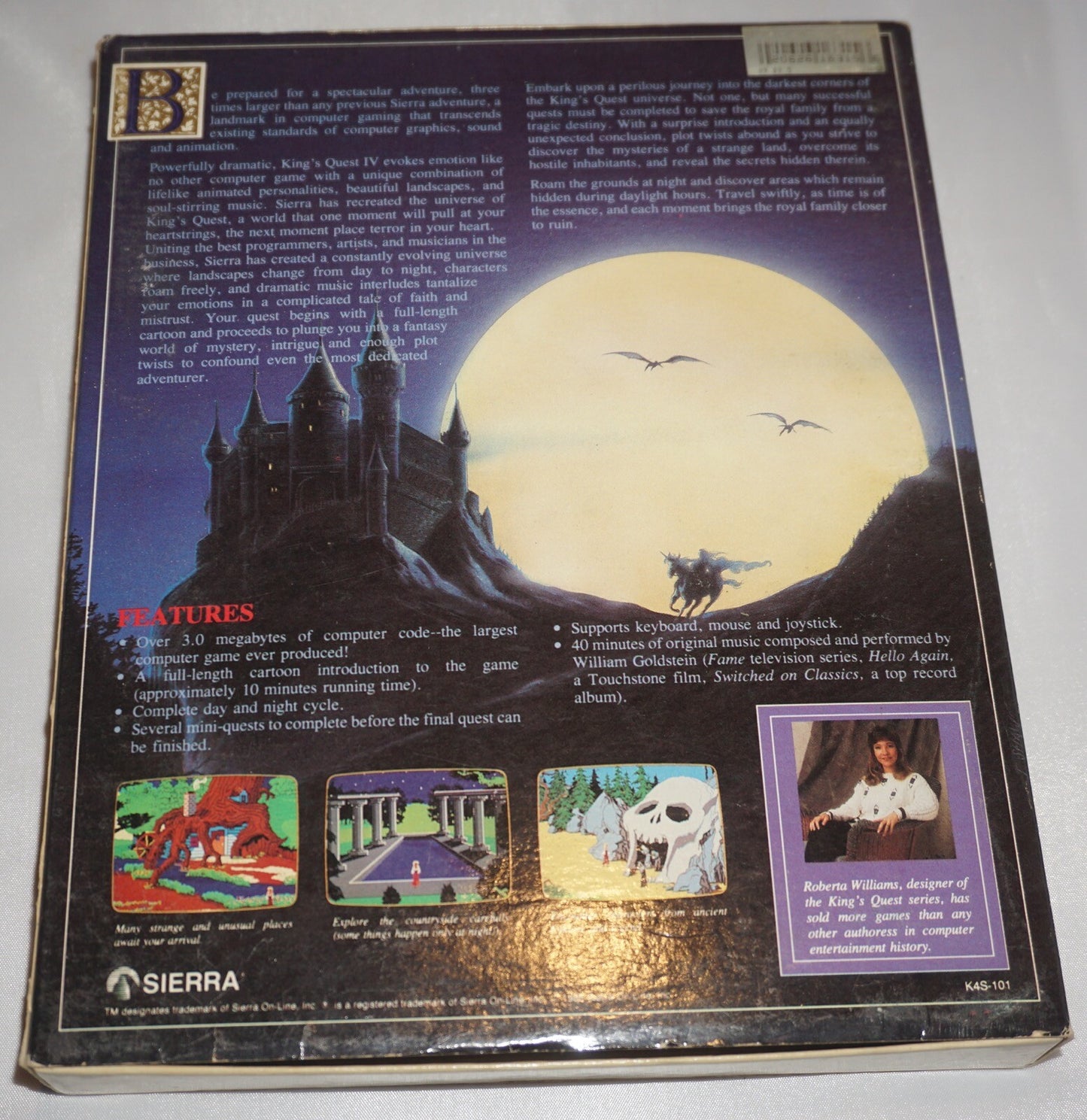 King's Quest IV: The Perils of Rosella (Atari ST PC) Complete in Box