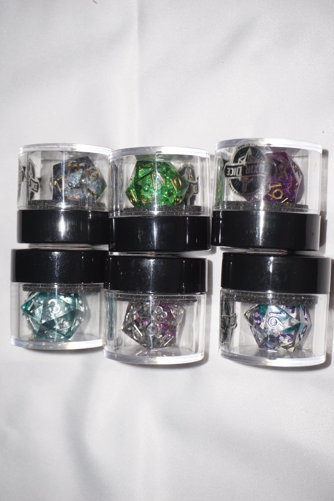 Fanroll Individual D20 Elixir Liquid Core Set Of 6 Dice Set Lot NEW Sealed